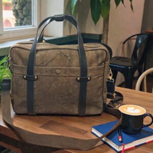 Retro Wax Briefcase