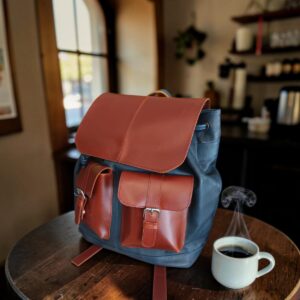 Fss Leather backpack